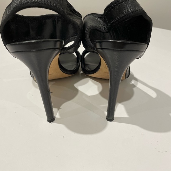 Diane von Furstenberg black leather heels - Picture 4 of 9